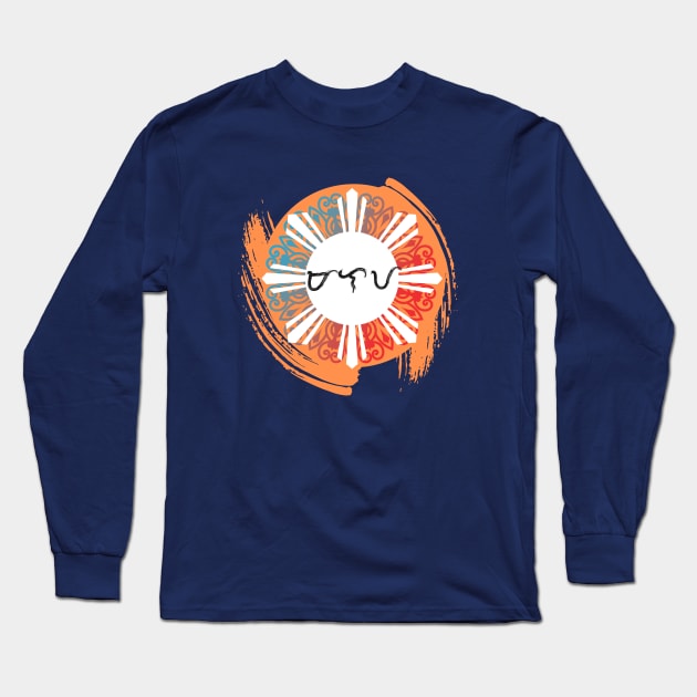 Baybayin word Malaya (Freely) Long Sleeve T-Shirt by Pirma Pinas